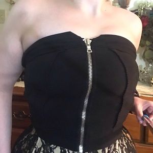 Sexy Guess Jeans Black Goth Tube Top